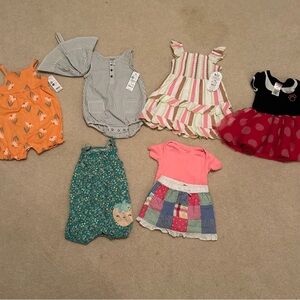 Baby Girl 8 Piece Warm Weather Bundle Size 18 Months